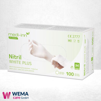 Nitril Einmalhandschuhe White PLUS